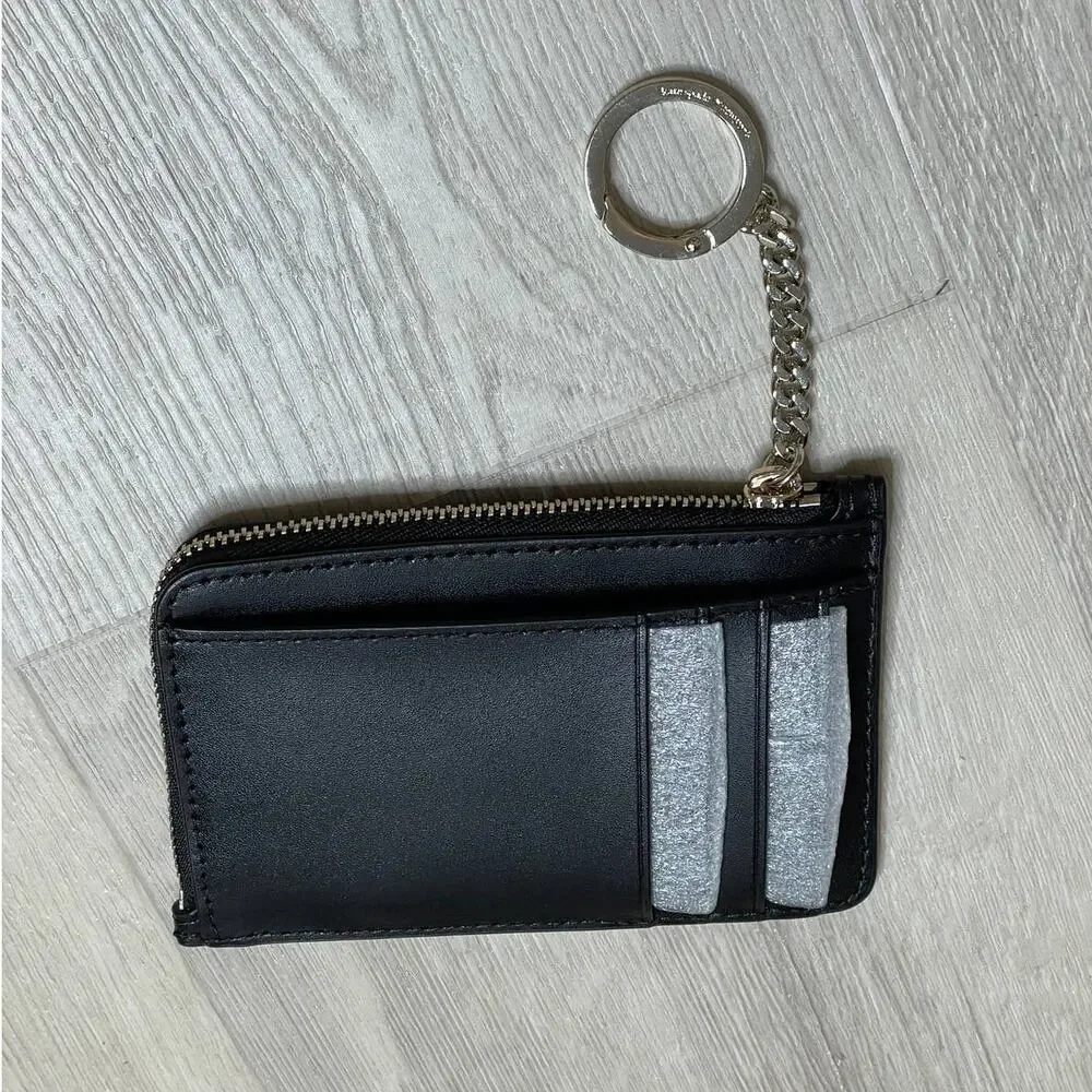 Kate Spade kali medium l-zip card holder Wallet Black